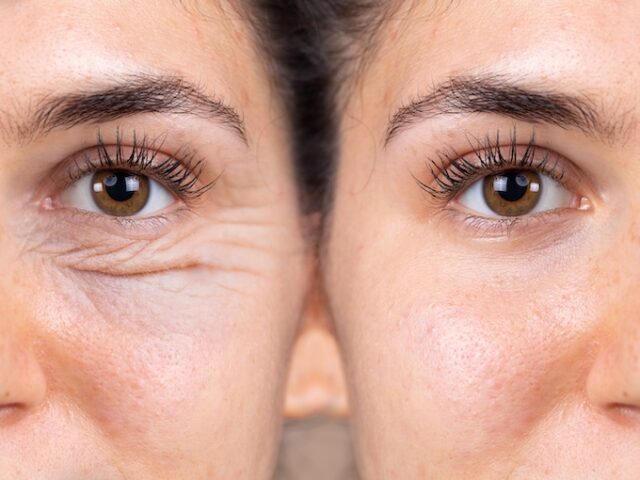 Före/efter bild botox